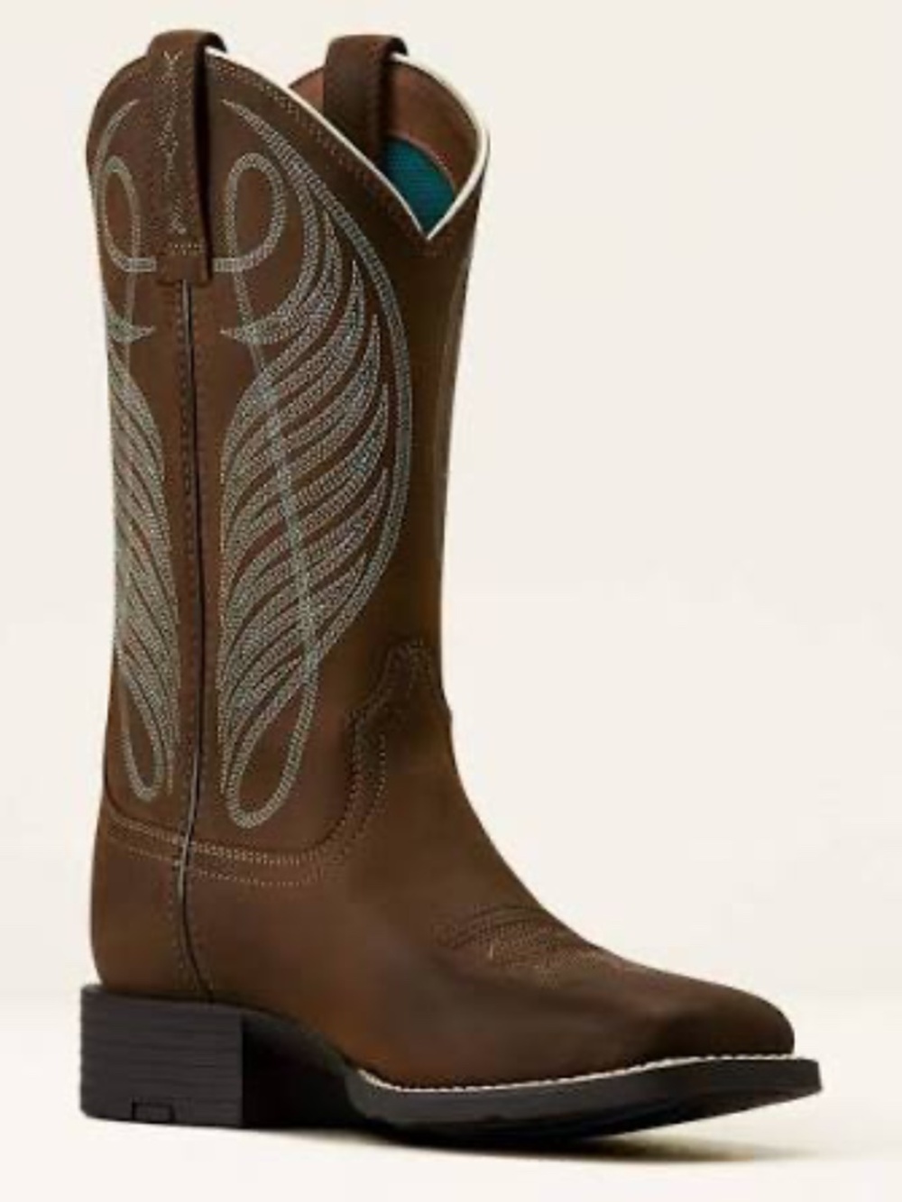 Ariat Round Up Wide Square Toe Western Boot